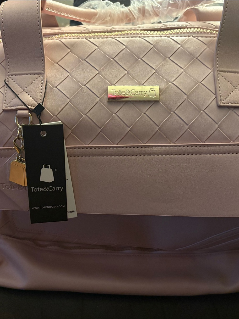 Tote&Carry Quilted Pink Women's Tote Bag